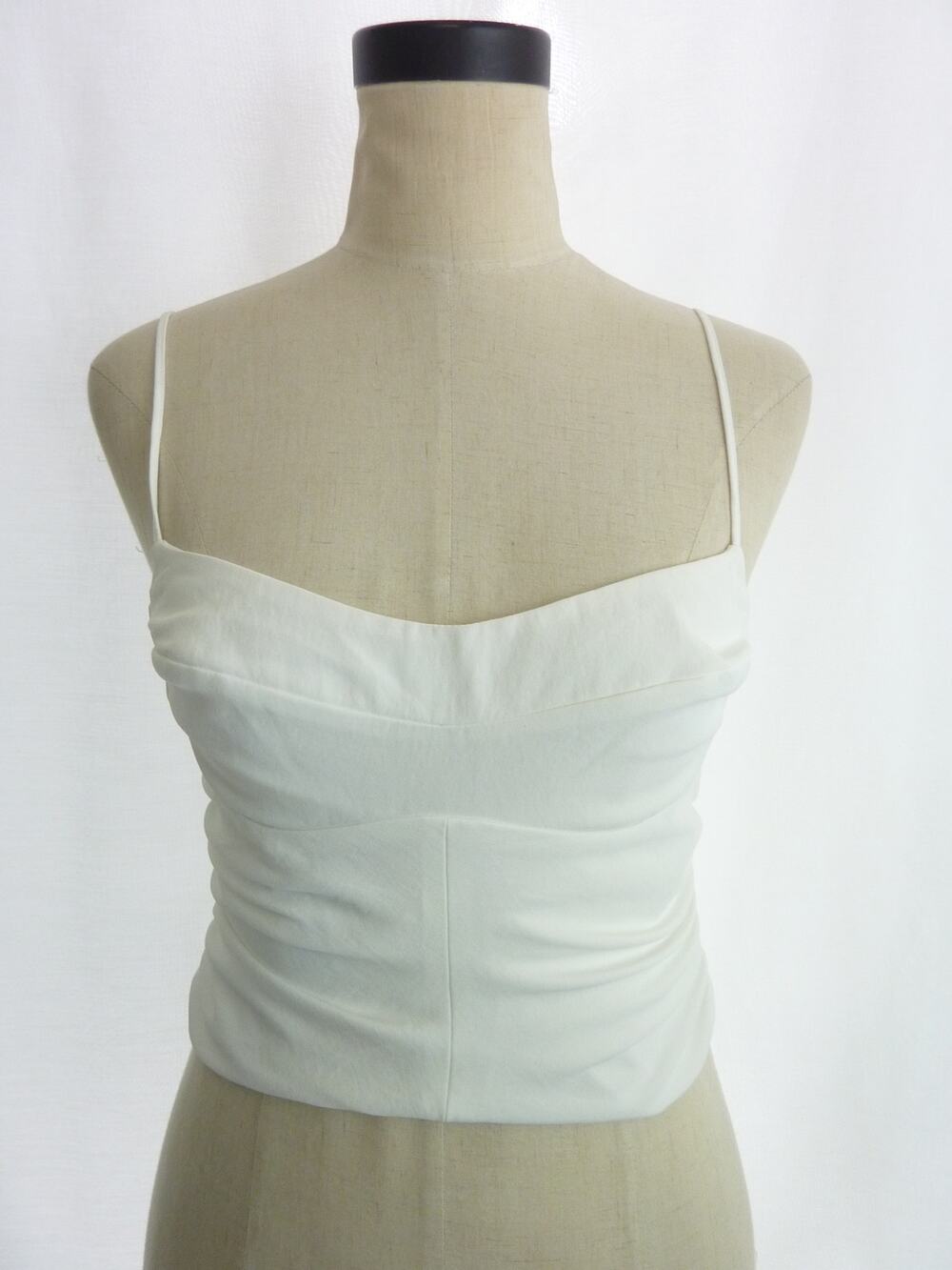 NWT Kookai Womens 36 New White Opal Cinch Top Cami